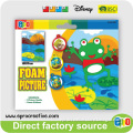 CA9246B DIY educational kids learning set, frog design eva foam picture kit